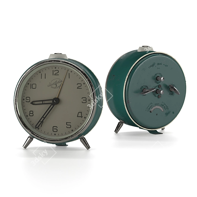 Moscow Clock Factory Alarm Clock 3D model image 1
