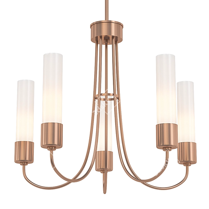 Elegant Portico Outdoor Chandelier 3D model image 1