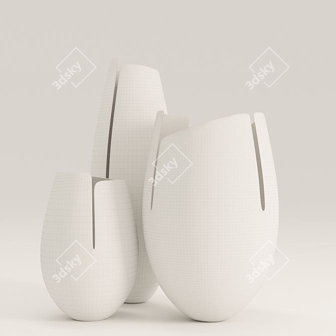 Artistic Ashraf Hanna Vases 3D model image 3