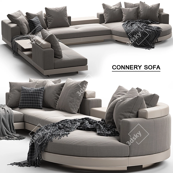 Modern Minotti Connery Sofa 3D model image 1