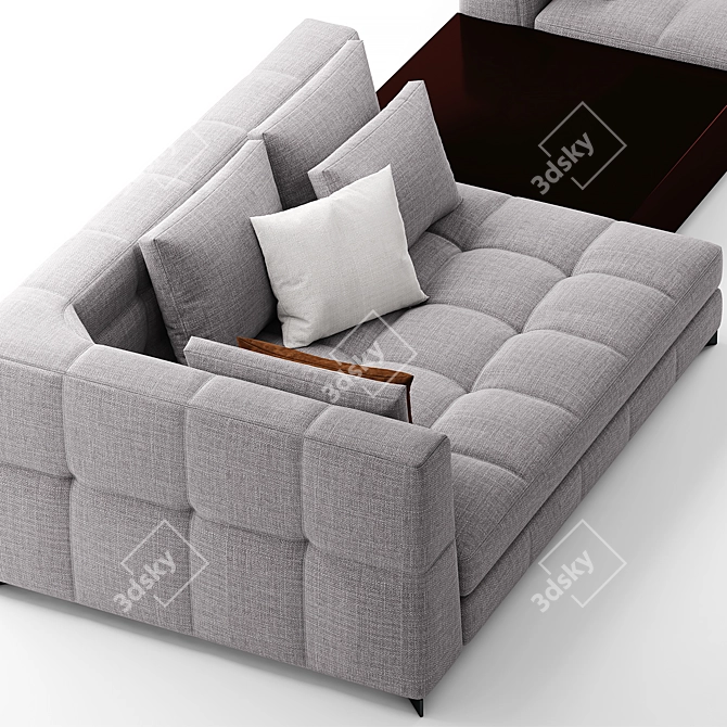 Sophisticated Minotti Blazer Sofa 3D model image 2