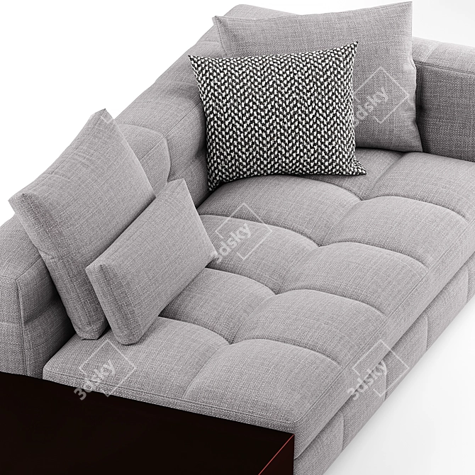 Sophisticated Minotti Blazer Sofa 3D model image 3