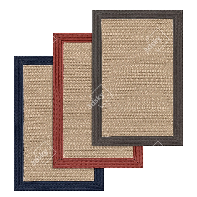 Luxury Carpet Set: High-Quality Textures for Close-ups and More 3D model image 1