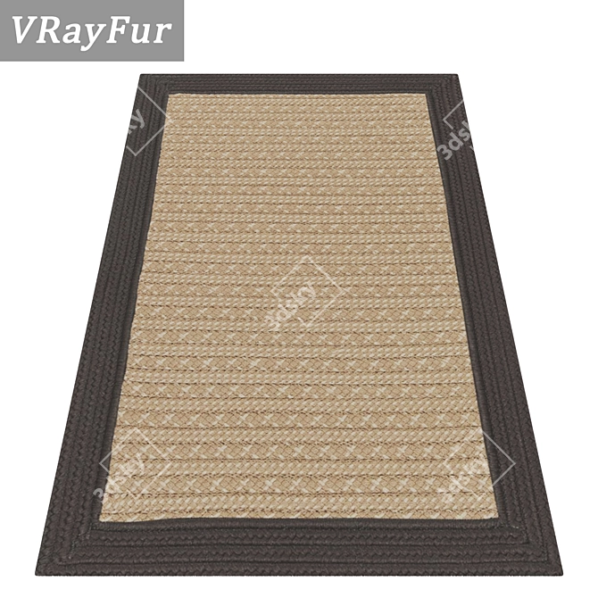 Luxury Carpet Set: High-Quality Textures for Close-ups and More 3D model image 2