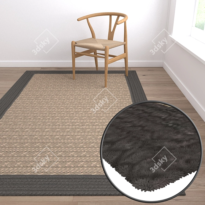 Luxury Carpet Set: High-Quality Textures for Close-ups and More 3D model image 5