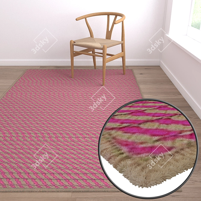 Luxury Carpet Set for High-Quality Renders 3D model image 5