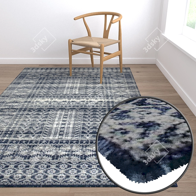 High-Quality Carpets Set 3D model image 5