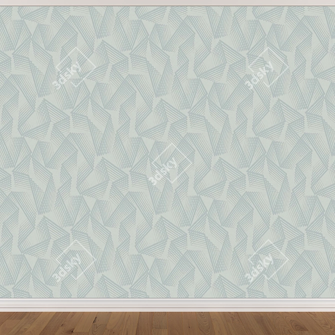 Seamless Wallpaper Set - 3 Colors 3D model image 2