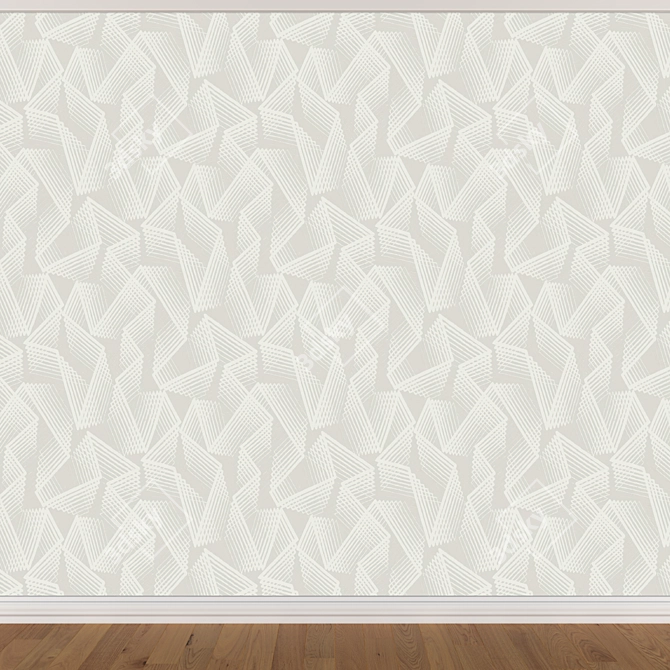 Seamless Wallpaper Set - 3 Colors 3D model image 3