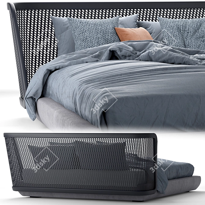 Metropolis Bed: Sleek and Stylish Sleep Solution 3D model image 2