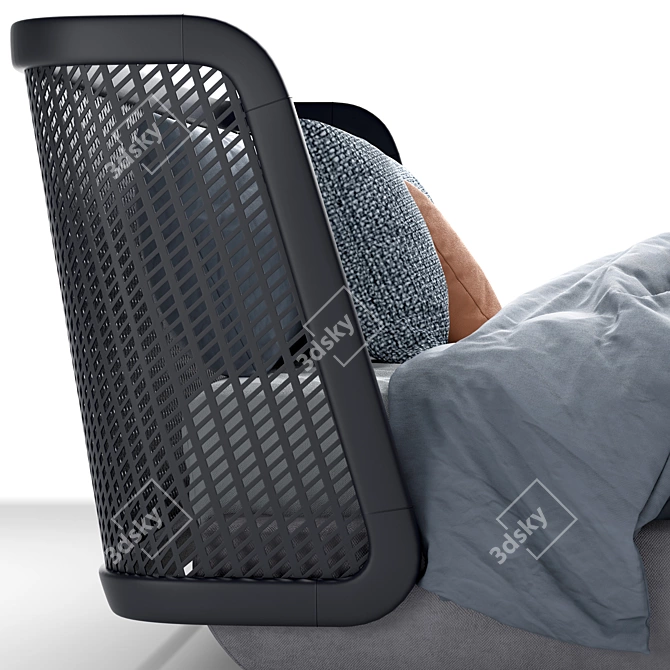 Metropolis Bed: Sleek and Stylish Sleep Solution 3D model image 3