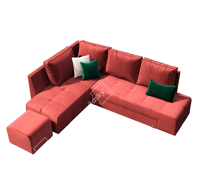 Veneto Gabriel Corner Sofa 3D model image 3