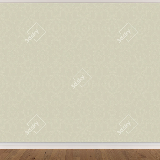 Title: Seamless Wallpaper Set (3 Colors) 3D model image 2