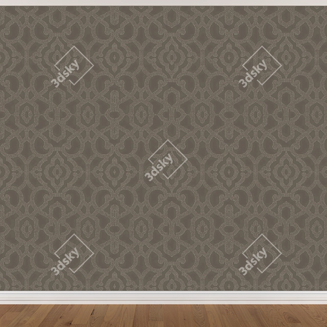 Title: Seamless Wallpaper Set (3 Colors) 3D model image 3