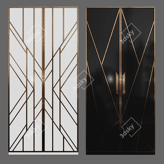 DecoX Wardrobes - Handcrafted Elegance 3D model image 1