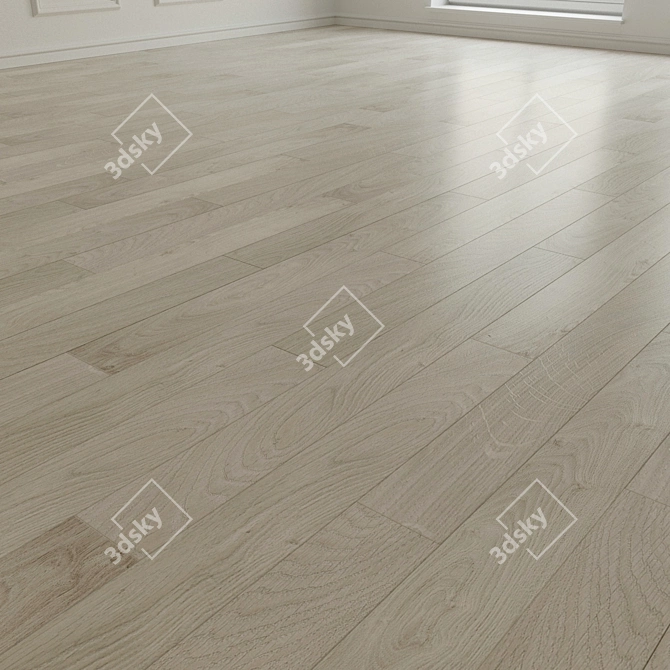 Da Vinci Laminate Parquet 120: Realistic 3D Flooring 3D model image 2