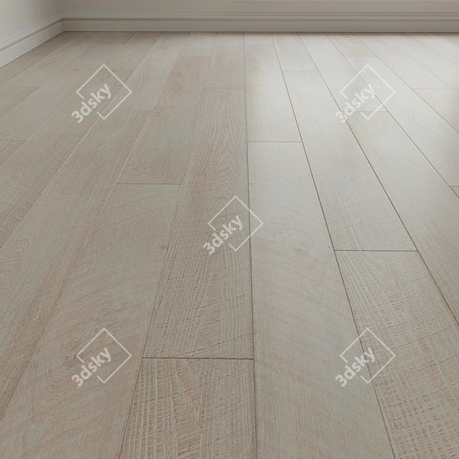 Mod Oak Louvre Laminate 3D model image 1