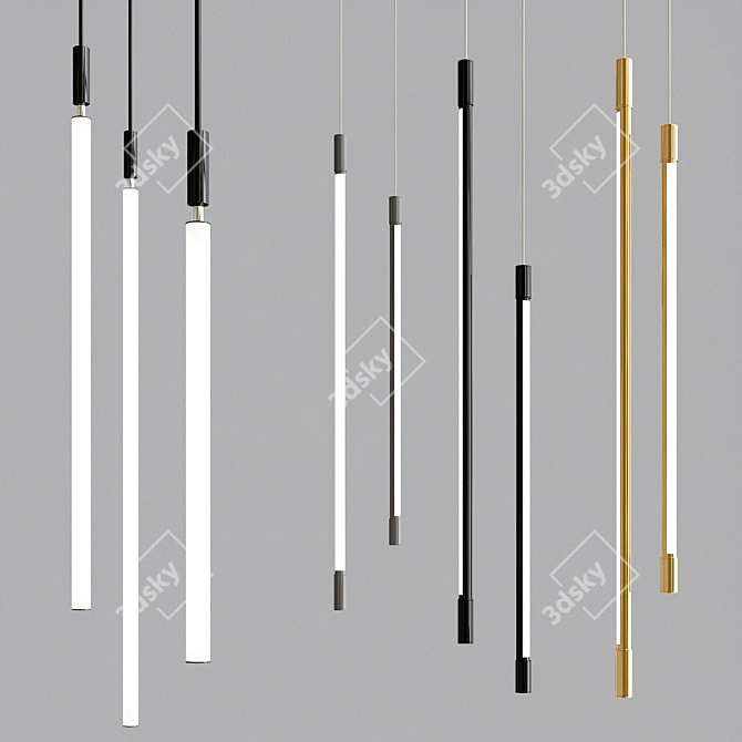 Contemporary LED Lamp Collection: DELIA & KEMMA 3D model image 1