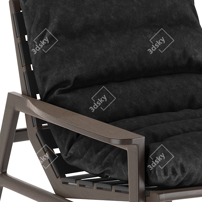 Cozy Chic Armchair 3D model image 3