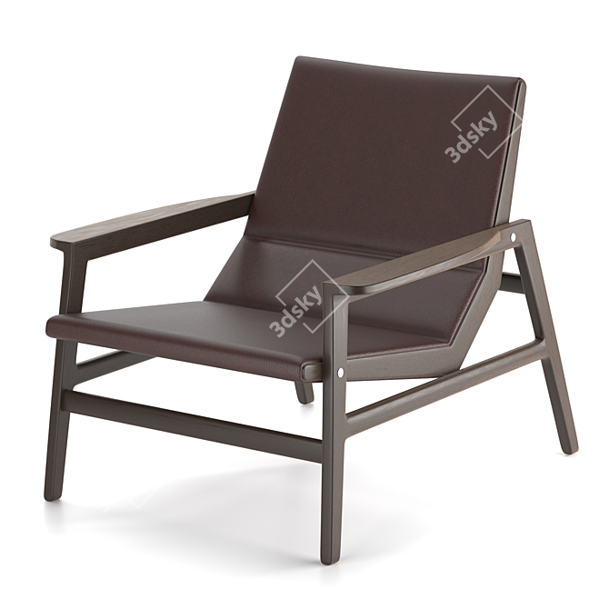 Cozy Chic Armchair 3D model image 4