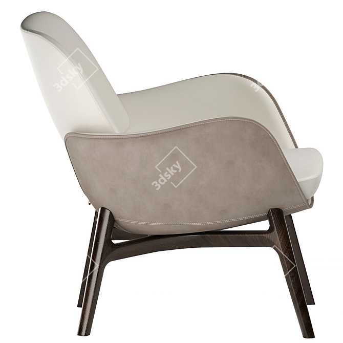 Elegant Martha Chair: Timeless Comfort 3D model image 2