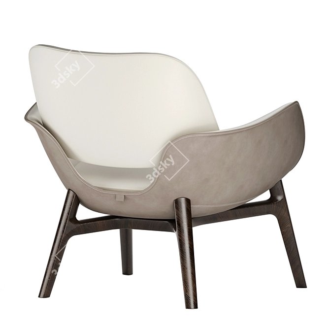 Elegant Martha Chair: Timeless Comfort 3D model image 3