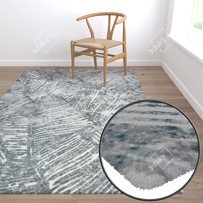 High-Quality Carpet Set 3D model image 5