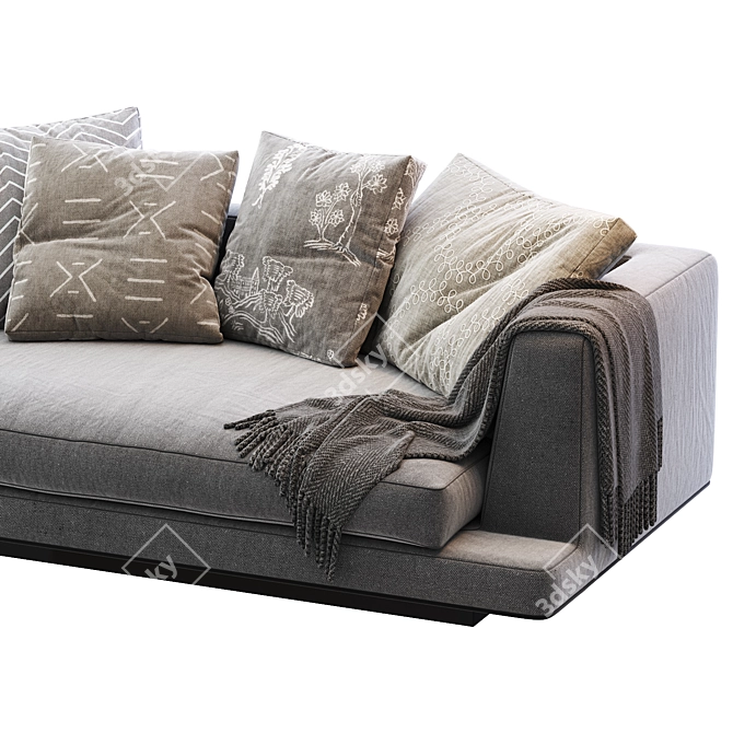 Luxurious Maxalto Aurae Sofa 3D model image 3