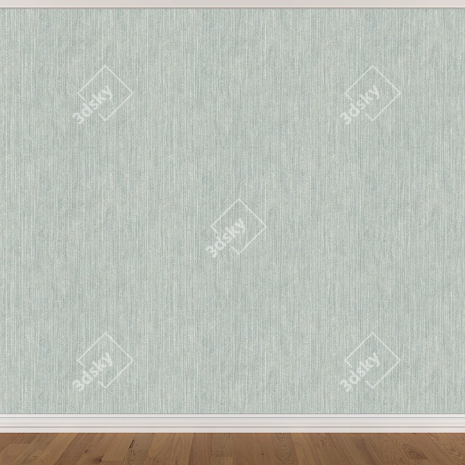 Seamless Wallpaper Set with 3 Colors 3D model image 2