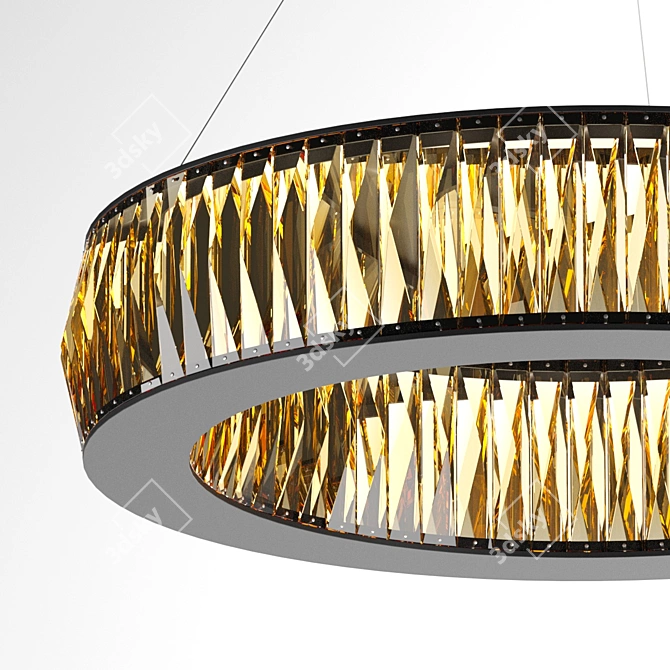 Elegant Crystal Chandelier - Vancouver S 3D model image 2