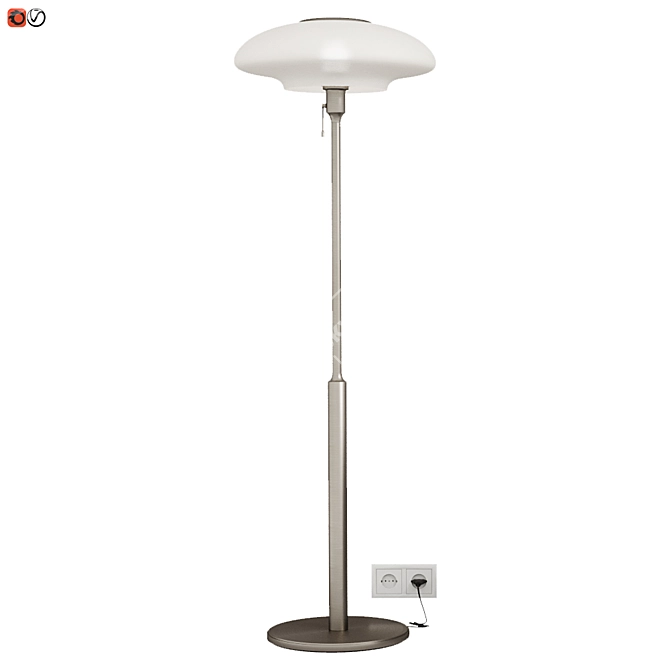 Sleek Floor Lamp: IKEA TELLBYUN 3D model image 1