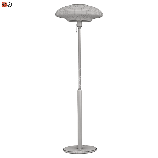 Sleek Floor Lamp: IKEA TELLBYUN 3D model image 4