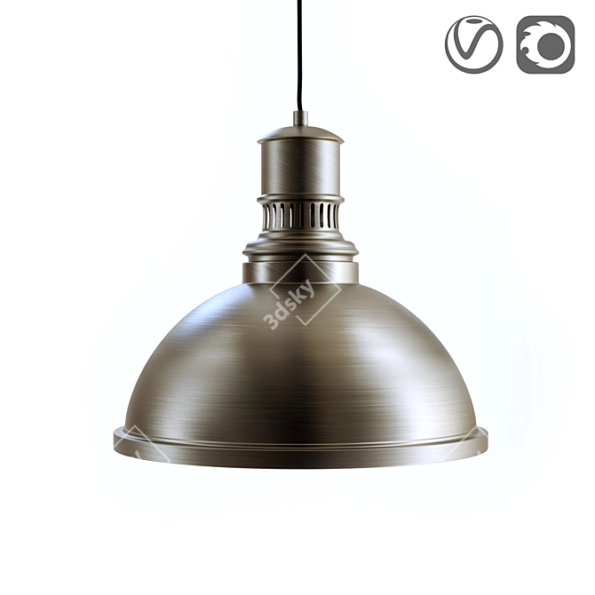 Lizia Industrial Metal Luminaire 3D model image 5