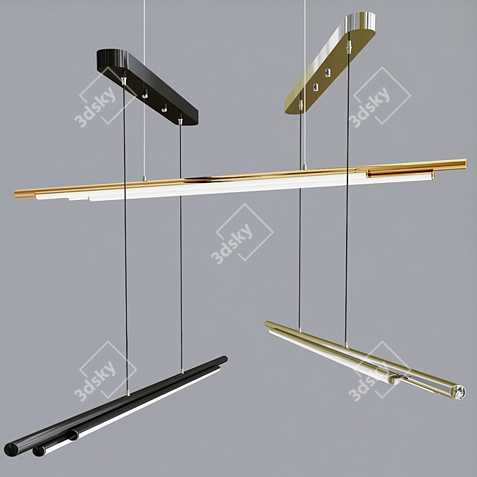 VIKEN LED Matrix Ceiling Light 3D model image 3