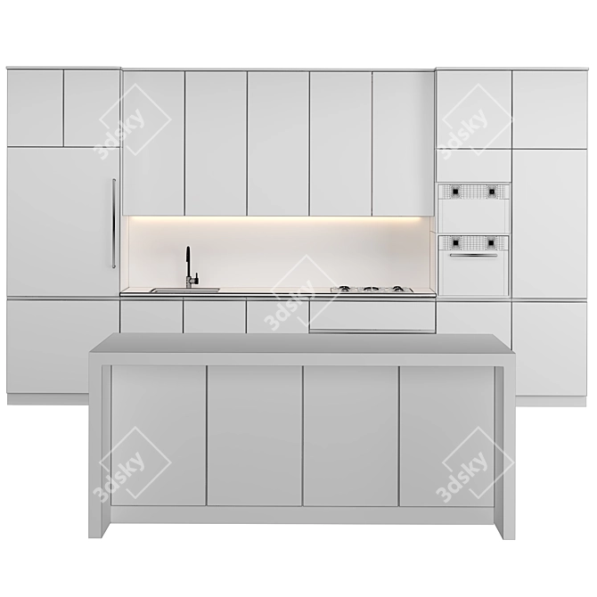 Modern Kitchen 2015 - V-Ray, Corona - 3Ds Max, FBX 3D model image 4