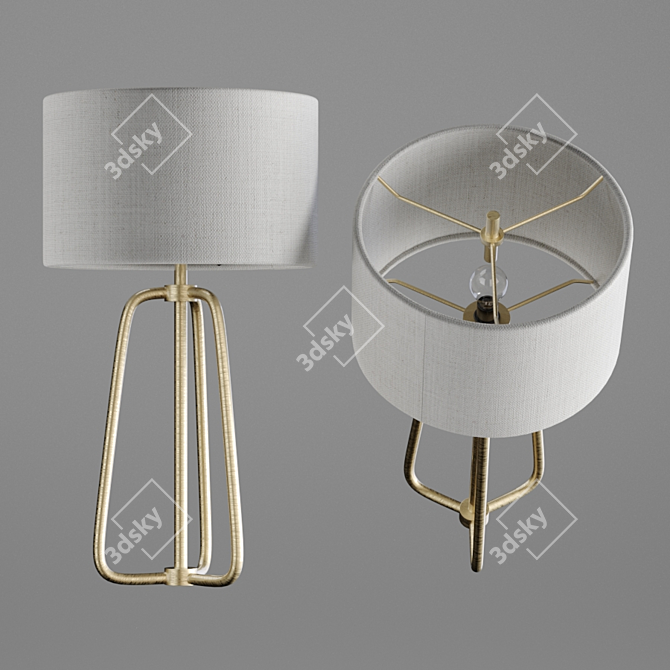 Elegant Eric Table Lamp 3D model image 1