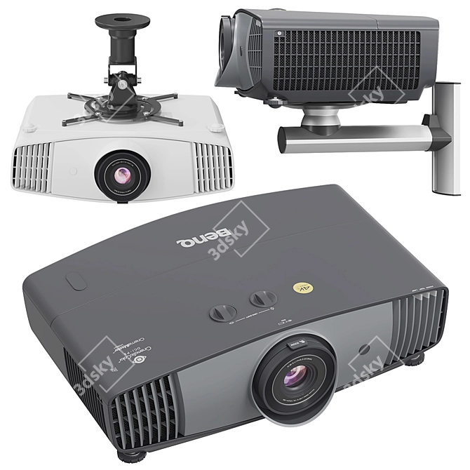 BenQ W5700 Projector: High-Definition Visuals 3D model image 3