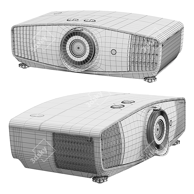 BenQ W5700 Projector: High-Definition Visuals 3D model image 5