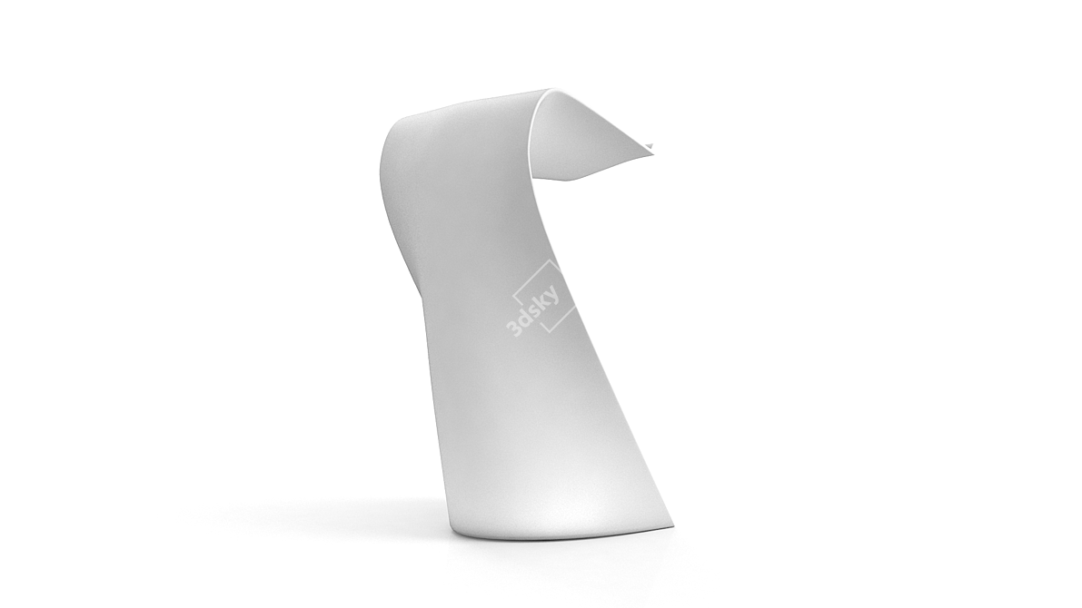 Sleek Podium Stand by Karim Rashid 3D model image 2