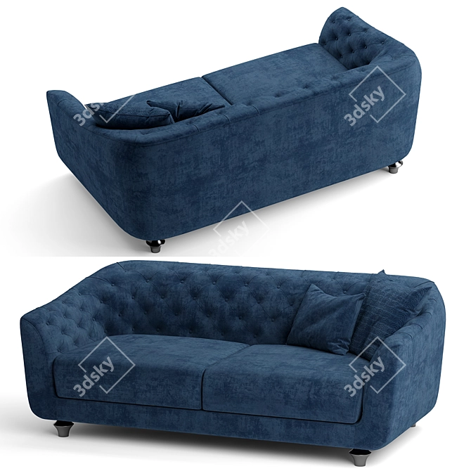 Elegance and Comfort Combined: Ottavia Sofa 3D model image 2