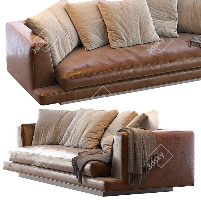 Elegant Aurae Maxalto Sofa 3D model image 4