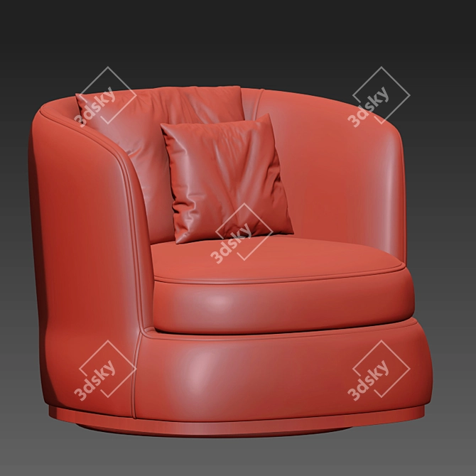 Maxalto Apollo Armchair: A Stunning Design by Antonio Citterio 3D model image 3