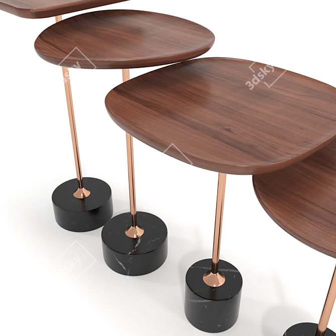 Modern Sollos Jardim Side Table 3D model image 3