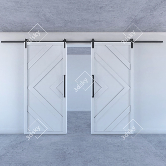 Contemporary Entrance Door 3D model image 1
