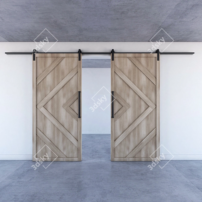 Contemporary Entrance Door 3D model image 2