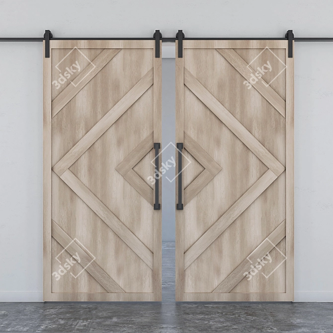 Contemporary Entrance Door 3D model image 6