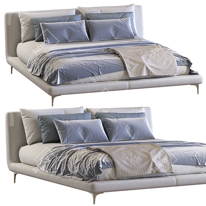 Luxury Bed: TULISS/Desiree Divani 3 3D model image 1