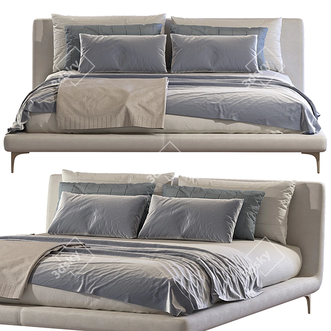 Luxury Bed: TULISS/Desiree Divani 3 3D model image 2