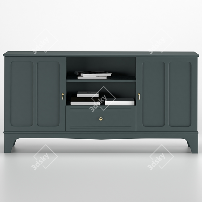 Elegant LOMMARP TV Unit 3D model image 1