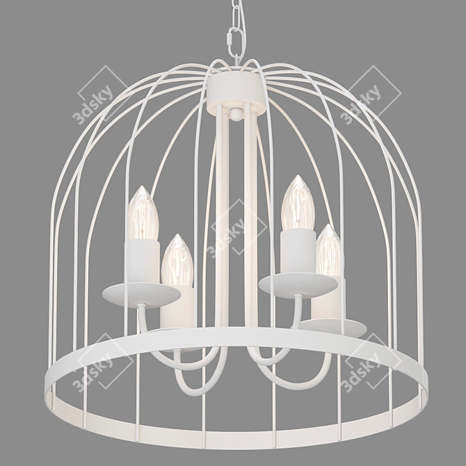 Vitaluce Pendant Chandelier, 4 x E14, 60W 3D model image 1